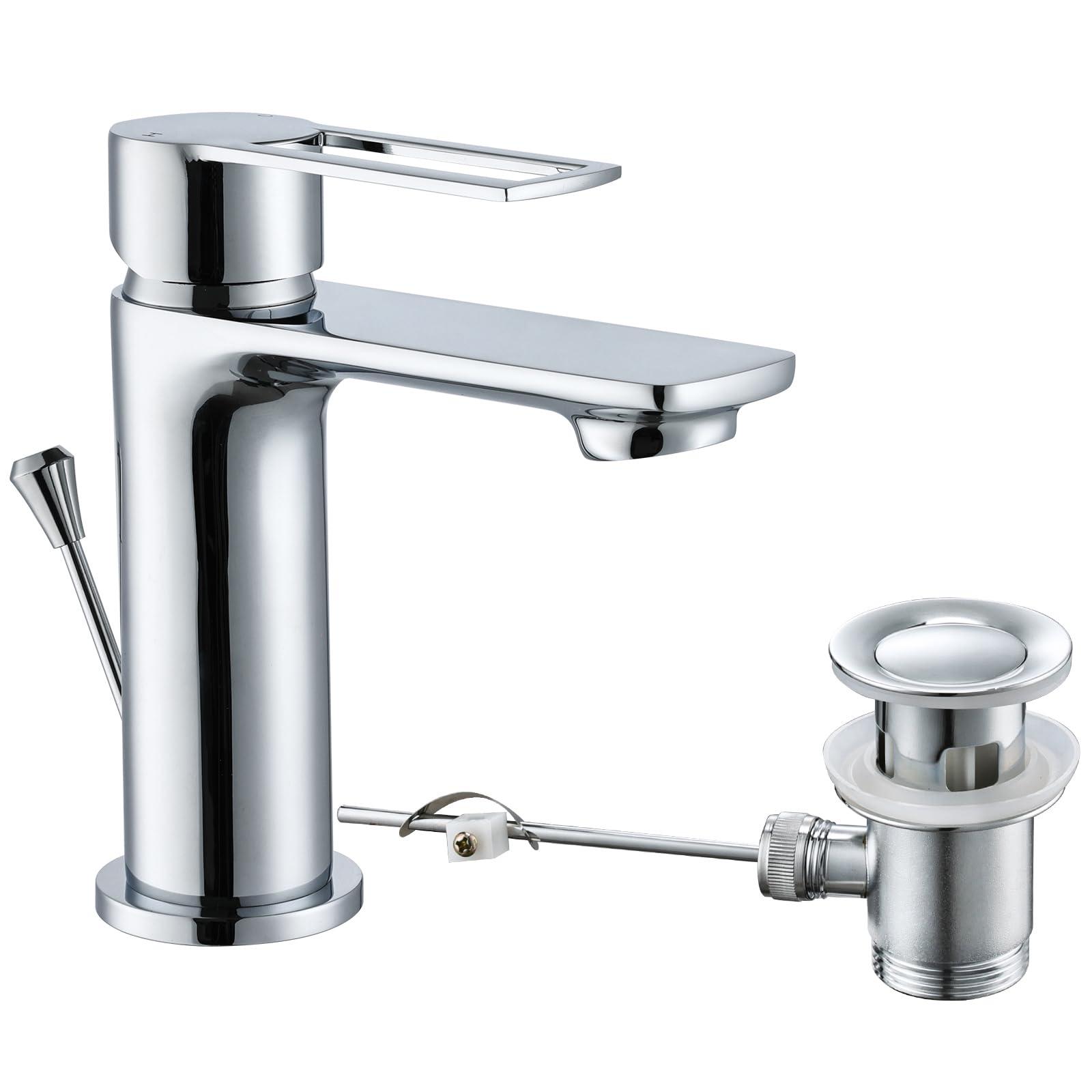 Jolof Store Modern Basin Mixer Tap with Pop Up Waste – Single Lever