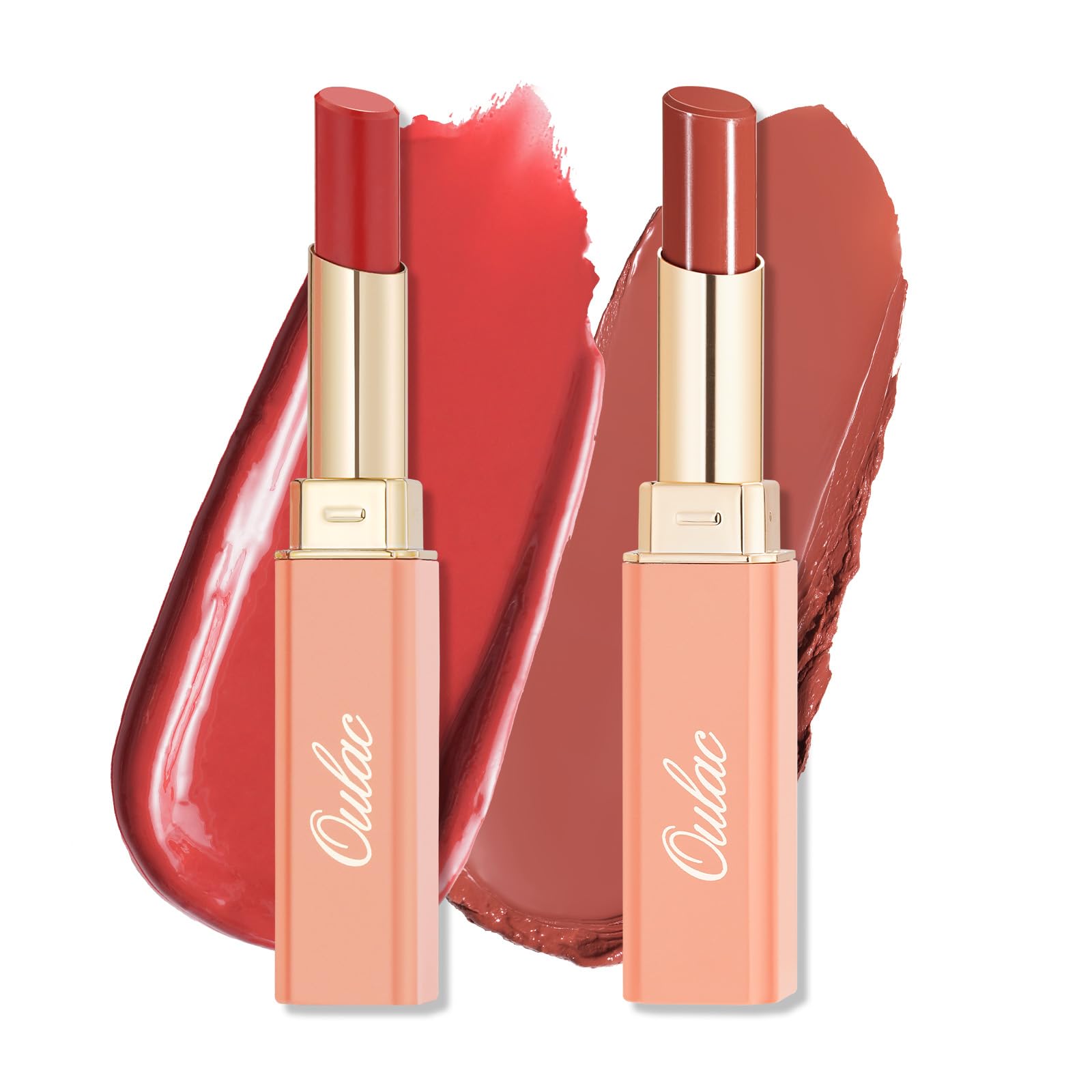 Oulac Moisturizing Glossy Lipstick - Vegan Hydrating Lip Color