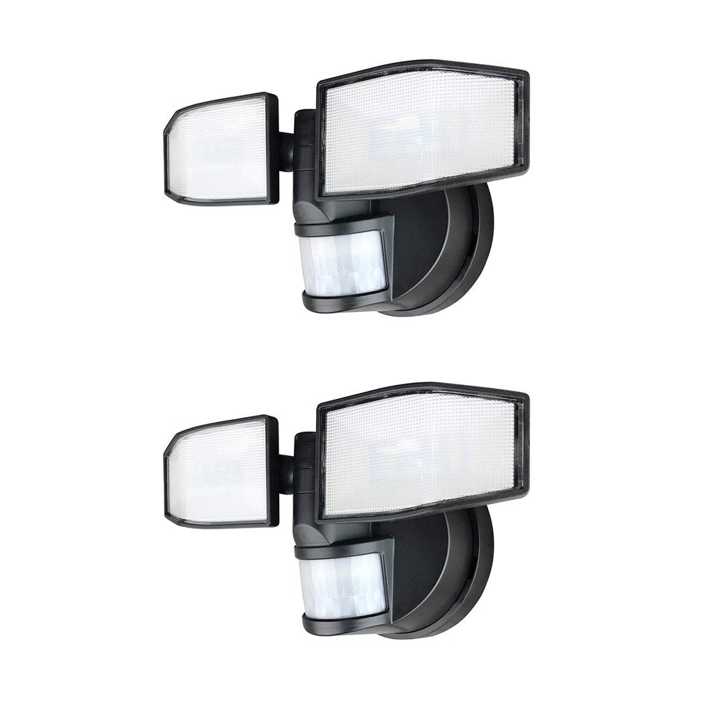 Xtralite NiteSafe X2 Twin LED Security Floodlight - 2 Pack | 400LM