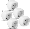 EU to UK Plug Adapter - 2 Pin to 3 Pin Travel Adaptor (5 Pack)