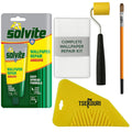 Solvite Wallpaper Repair Adhesive Kit with Seam Roller & Brush - 56g
