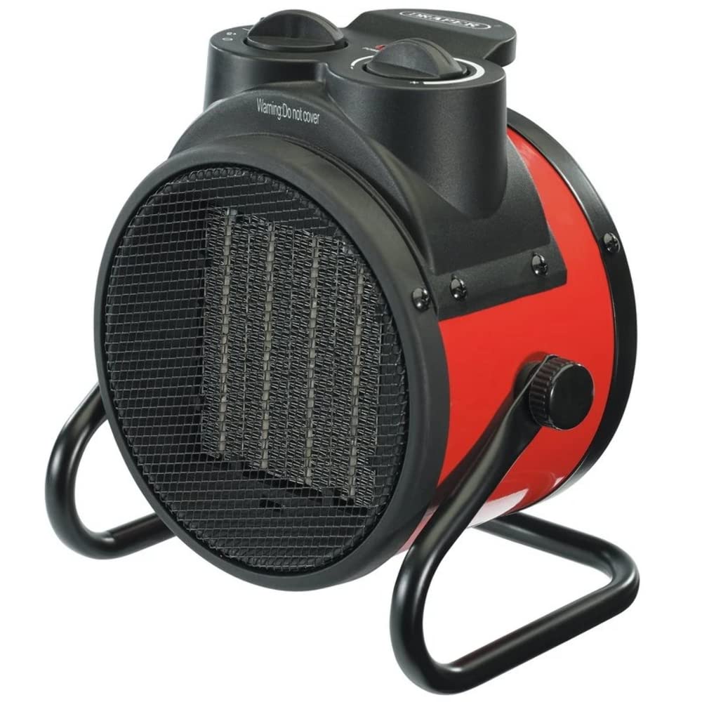 Draper 2.0kW PTC Portable Electric Space Heater | Adjustable Thermostat