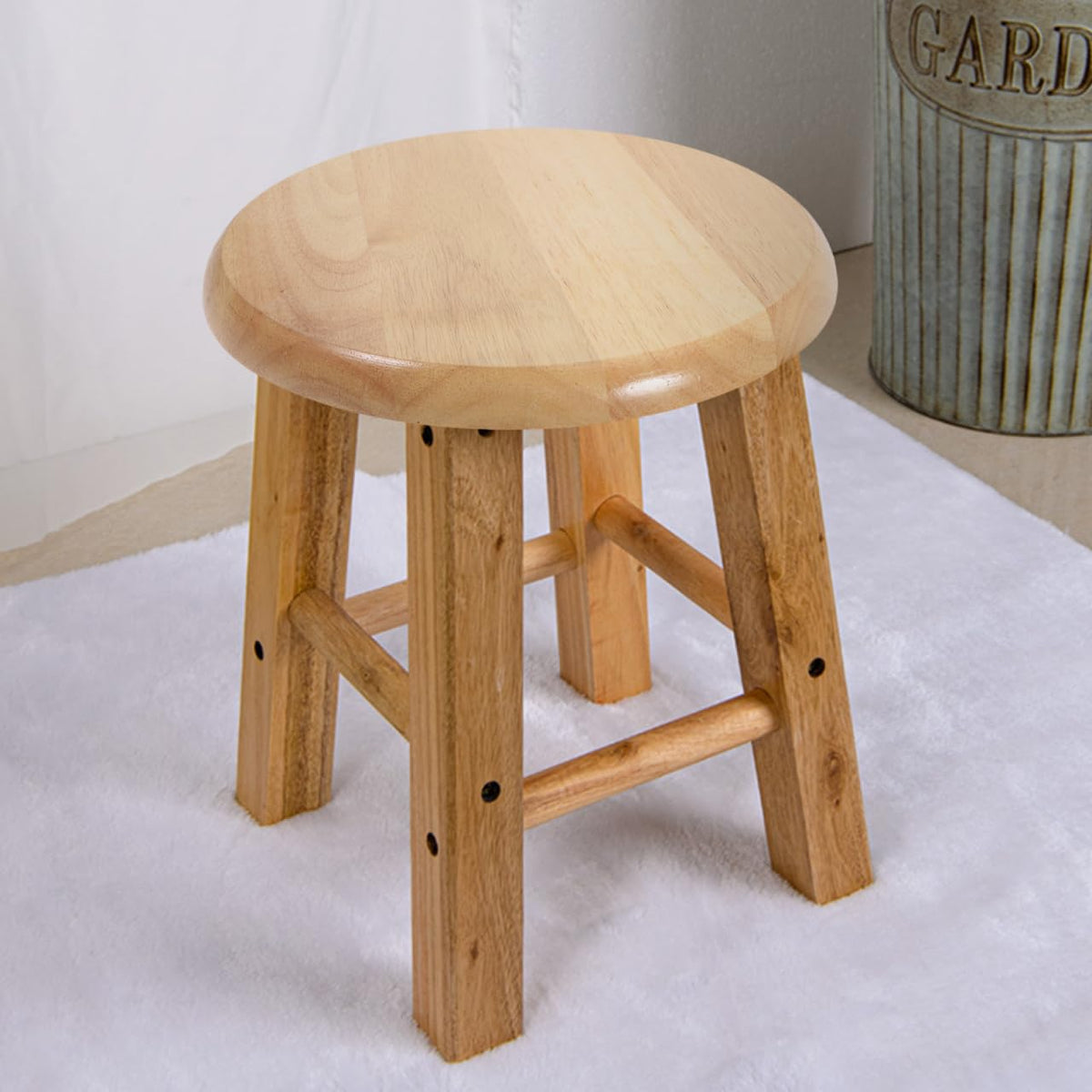 Angoily Solid Wood Round Stool Replacement Seat Top 11.61 Inch Bar Stool Seating Part for Dining Chairs Restaurant Home Use - image 3