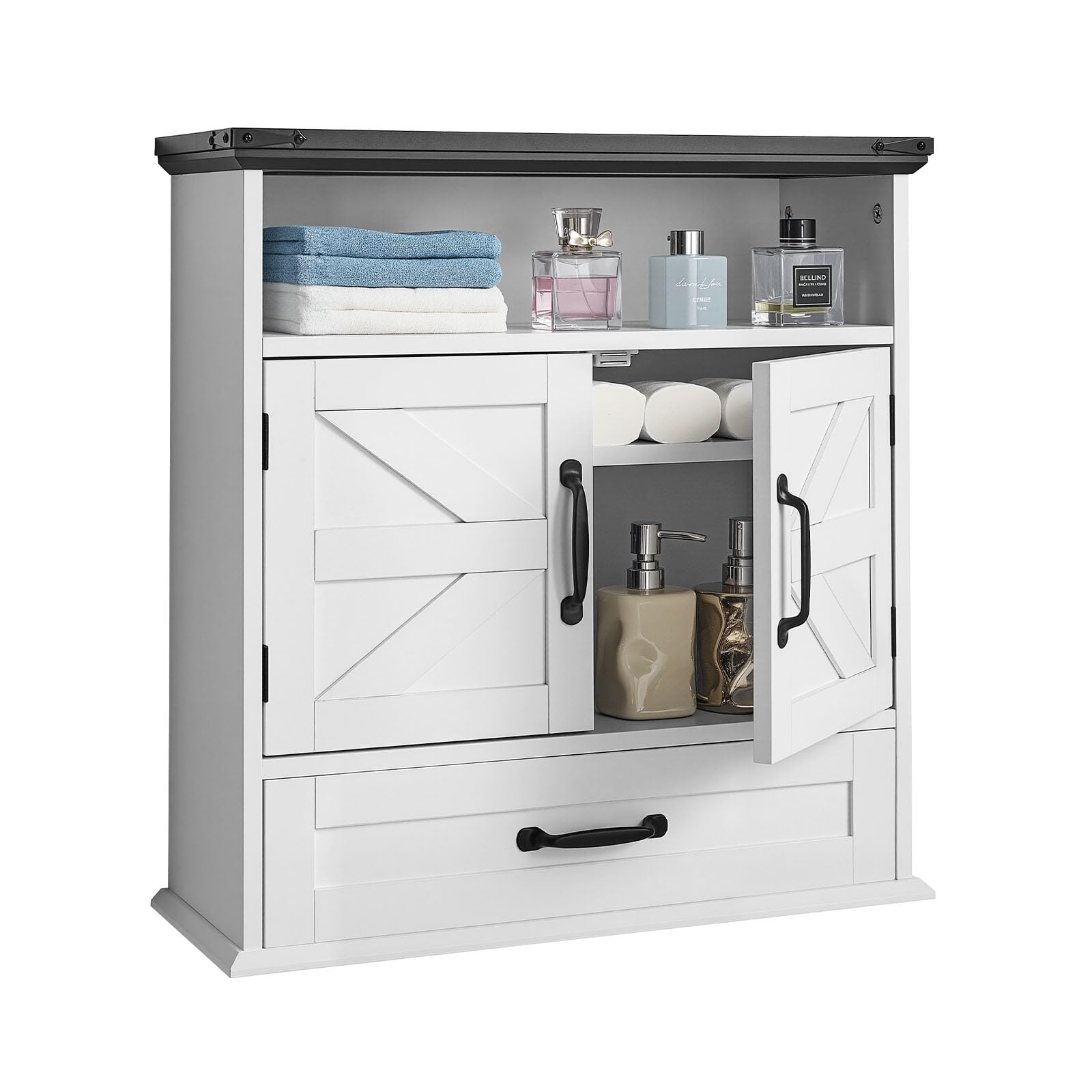 VEVOR Bathroom Wall Cabinet | White Medicine Storage with Adjustable Shelf