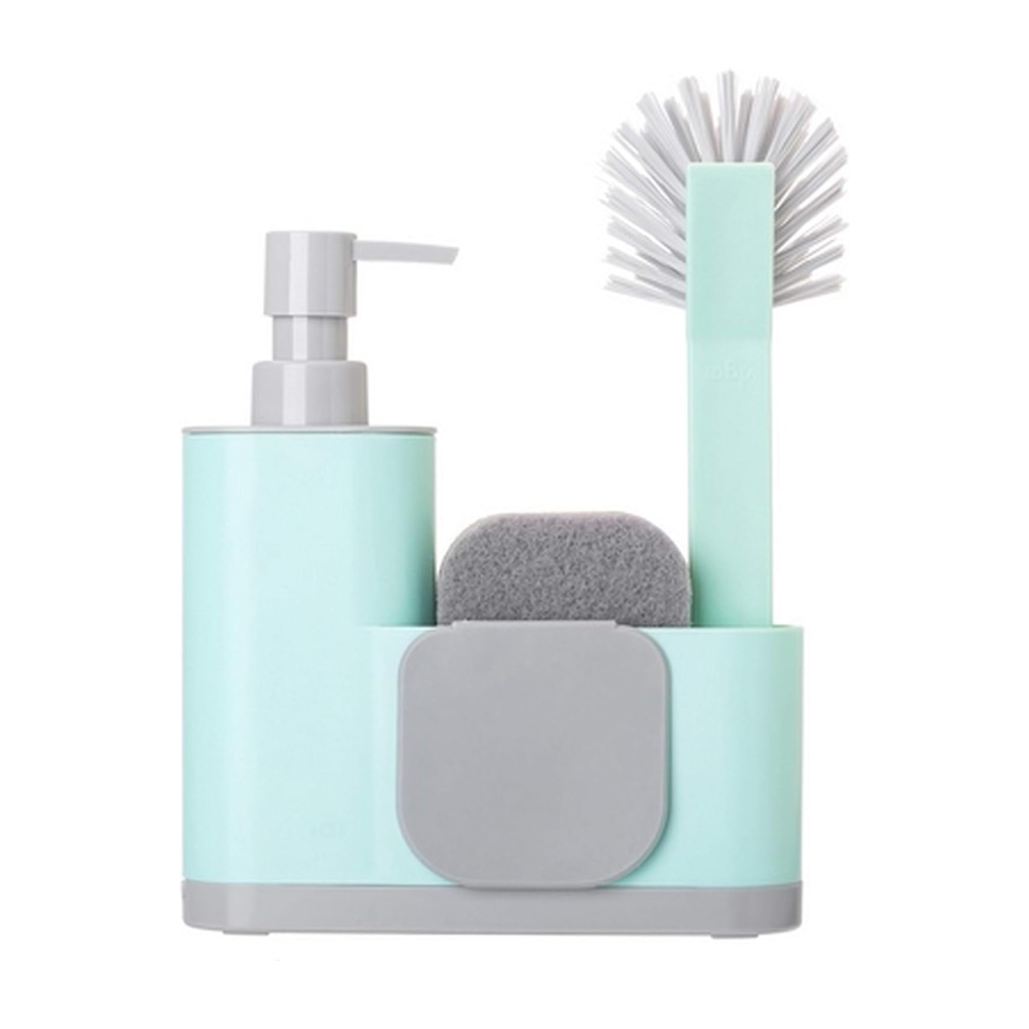 Vigar Monobloc 4-Piece Kitchen Sink Organizer Set - Turquoise Plastic