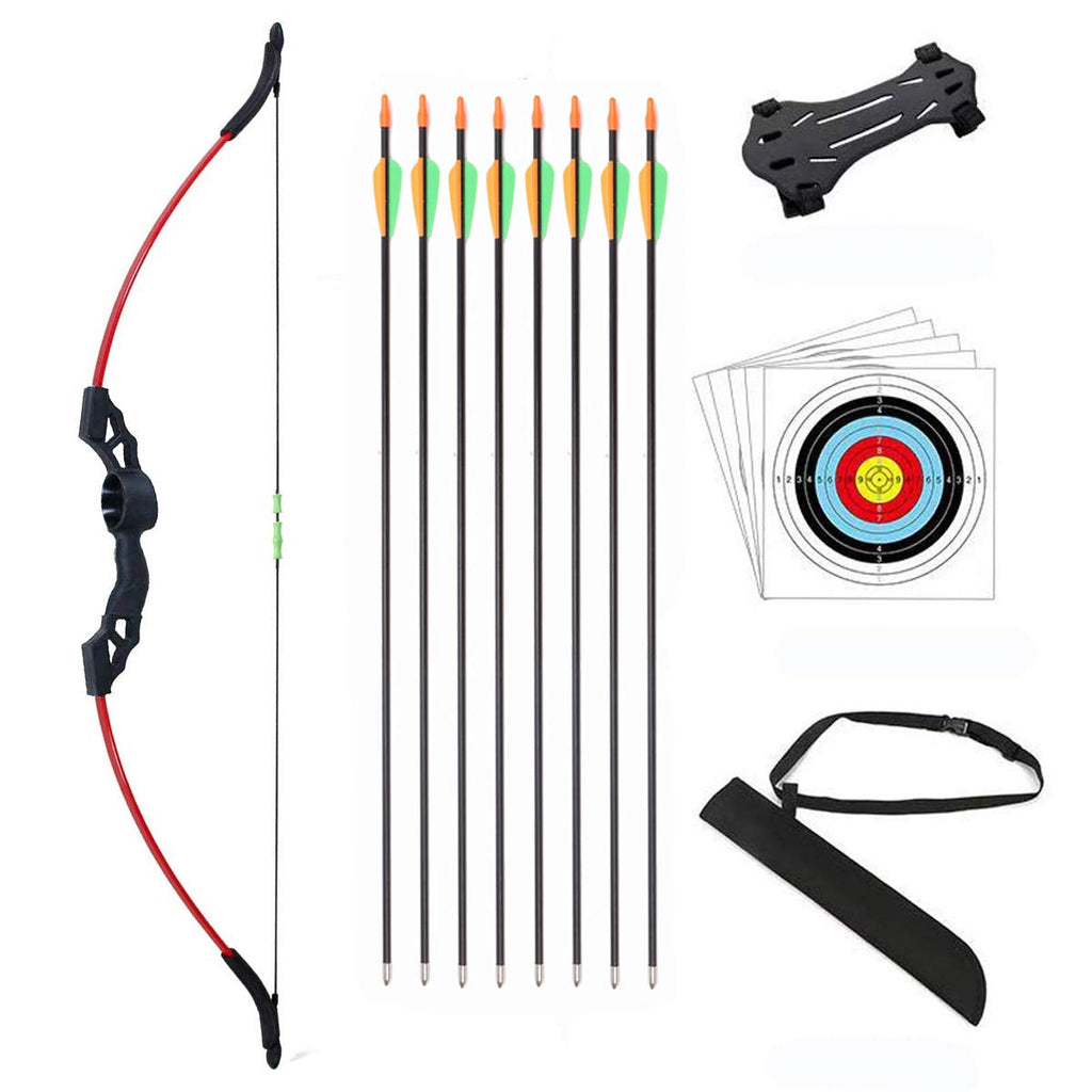 Youth Recurve Bow and Arrow Set – 18lb Beginner Archery Kit