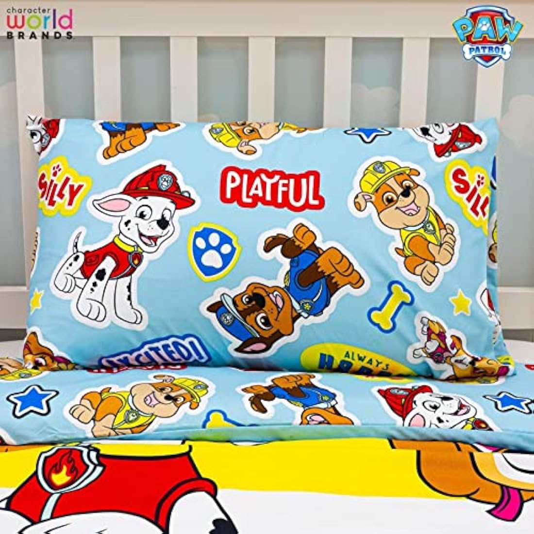 Paw Patrol Reversible Single Duvet Cover Set | Kids Pupster Bedding
