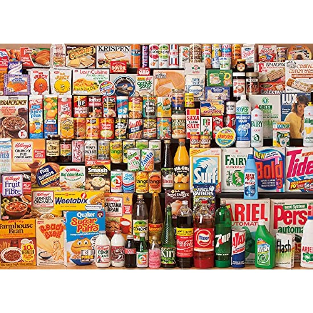 Gibsons 1980s Shopping Basket 1000 Piece Jigsaw Puzzle - Retro Vintage