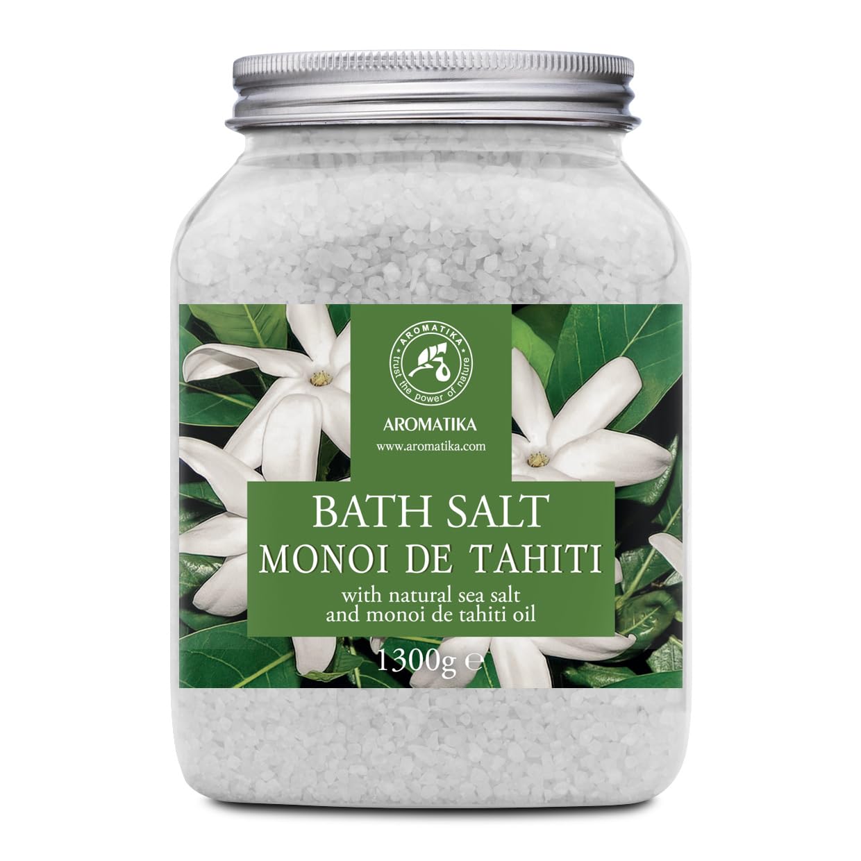 Monoi de Tahiti Bath Sea Salt - 1300g Relaxing Bath Soak
