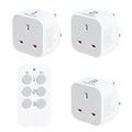 TESSAN Wireless Remote Control Plug Socket UK | 30m Range (3 Sockets)