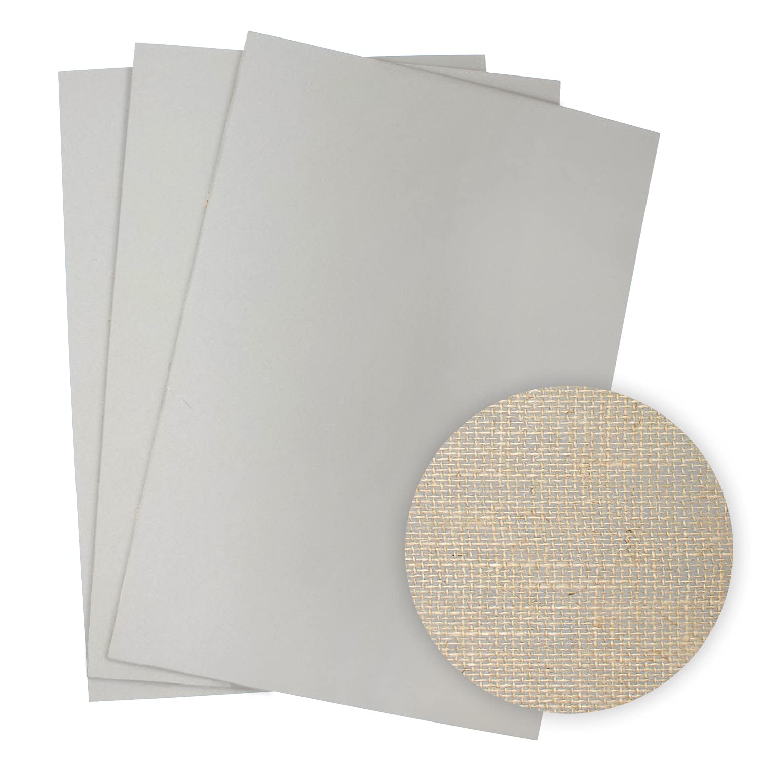Artway Traditional Grey Lino Sheets for Printmaking - A2 Pack of 3