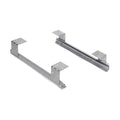 Emuca Underdesk Keyboard Runners – Grey Wood Roller-Bearing Slides