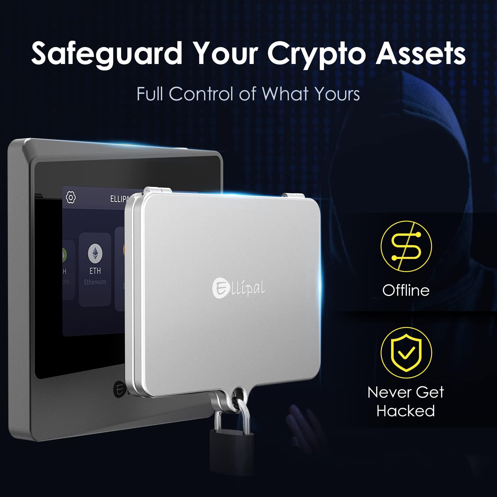 ELLIPAL Crypto Seed Phrase Backup – 316 Stainless Steel BIP39 Metal Storage