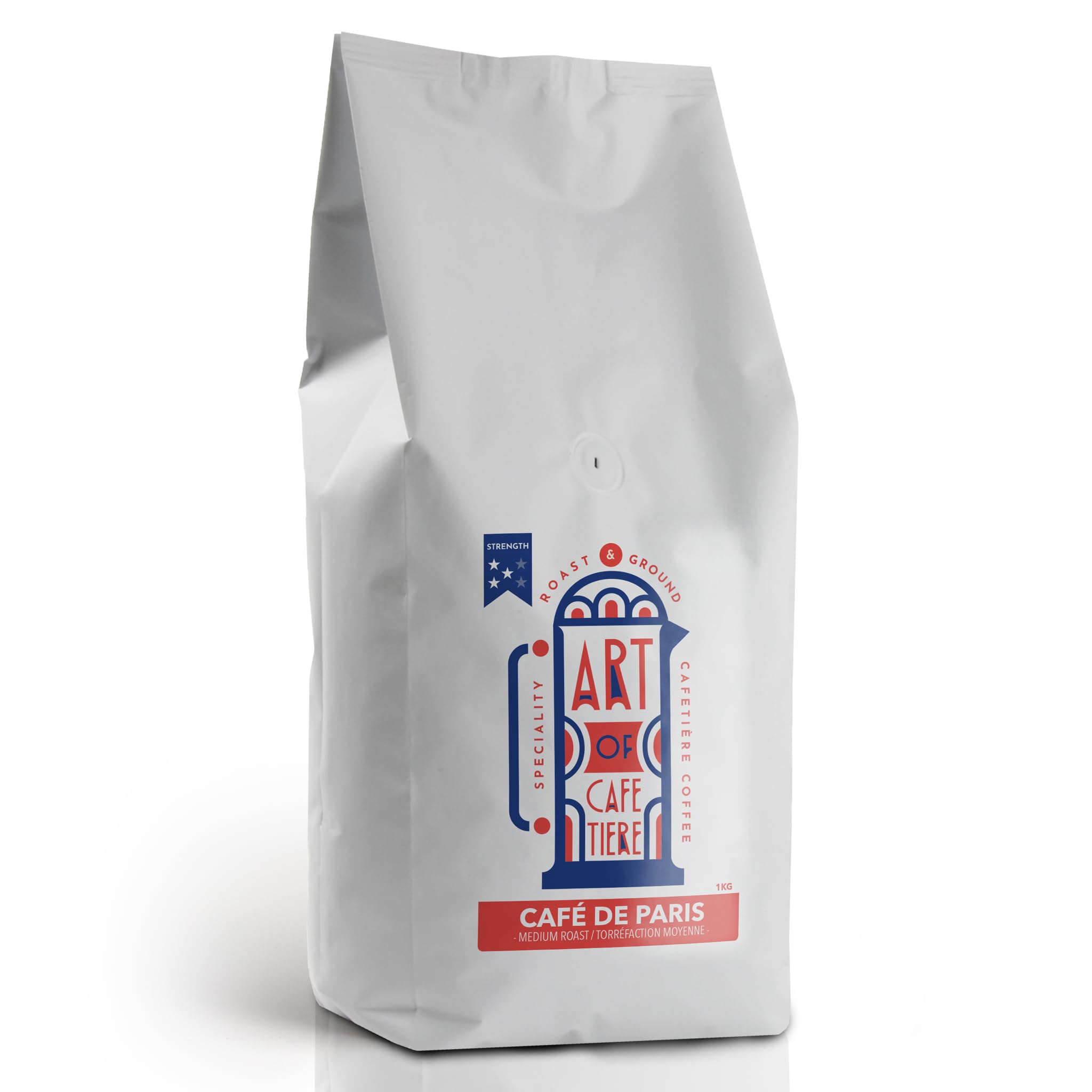 Cafe de Paris Medium Roast French Press Ground Coffee - 1kg