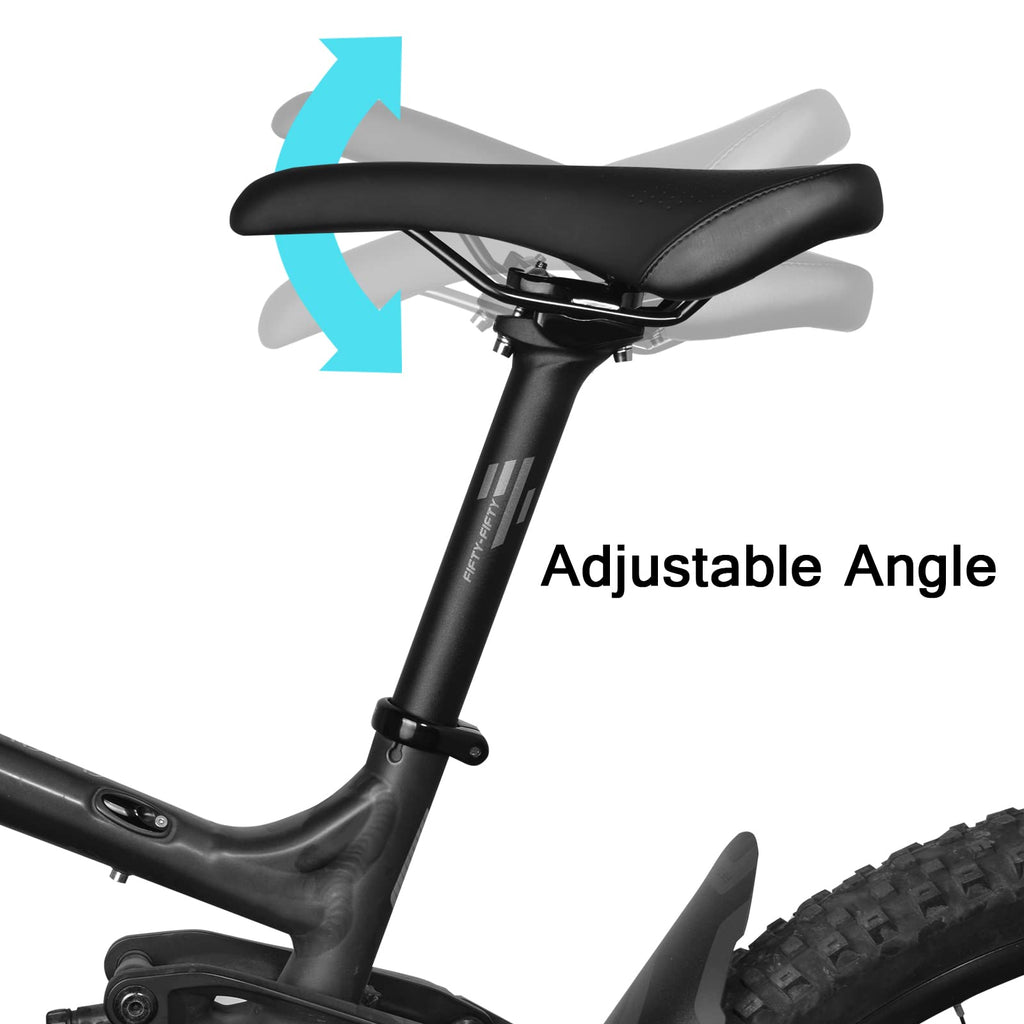 FIFTY-FIFTY Aluminum Alloy MTB Seat Post | 31.6mm x 350mm Lightweight
