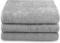 Tuva Home Spa Towel Set | 3-Pack 100x200cm 100% Cotton Terry – Gray