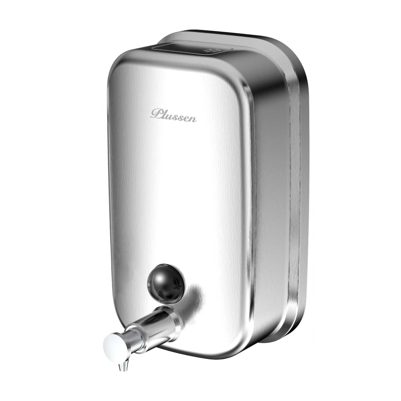 PLUSSEN Wall Mount Soap Dispenser – 304 Stainless Steel Liquid Pump 500ml