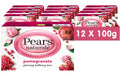 Pears Naturalé Pomegranate Soap Bar with Glycerin - 100g (Pack of 12)