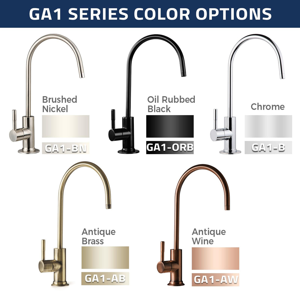iSpring Lead-Free RO Drinking Water Faucet | Oil Rubbed Black Kitchen Tap