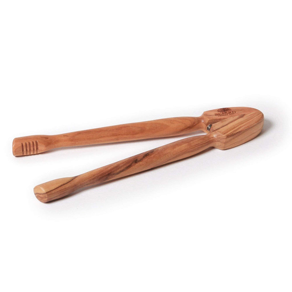 Berard Handcrafted Olive Wood Kitchen Tongs - 25 cm (10 Inch)