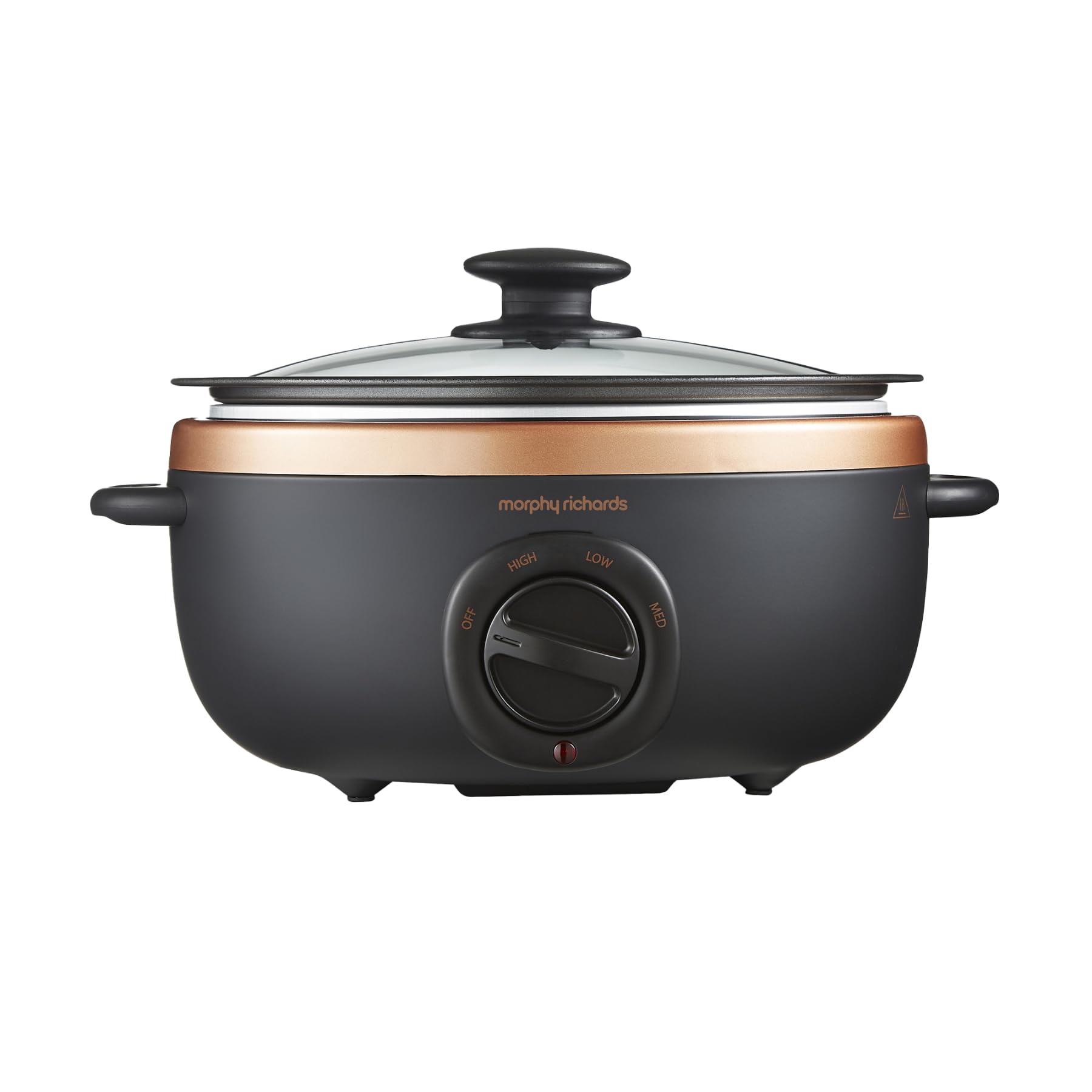 Morphy Richards Sear and Stew Slow Cooker - 3.5L Black & Rose Gold