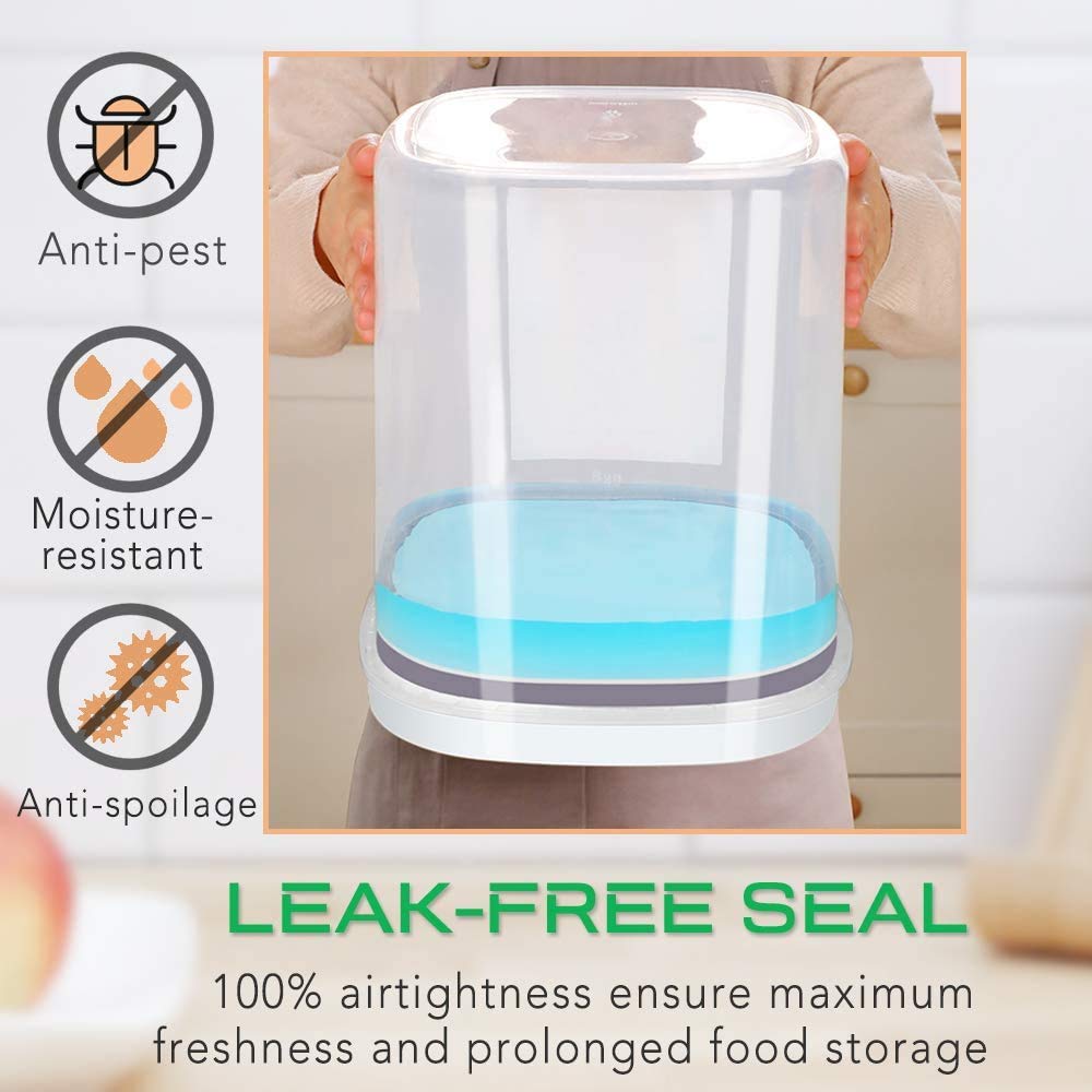 TBMax 10L Rice Storage Container – Airtight BPA Free Food Bin with Cup