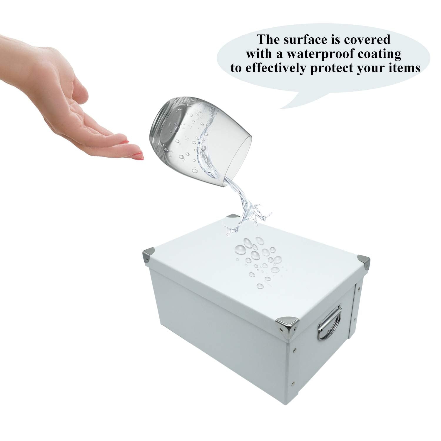 GUOZI Collapsible Storage Box – Decorative Cardboard Memory Bin with Lid