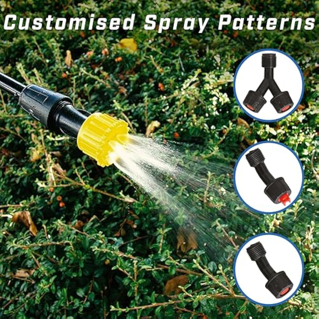 Faithfull 16L Knapsack Pressure Sprayer | Garden Pump with 3 Nozzles