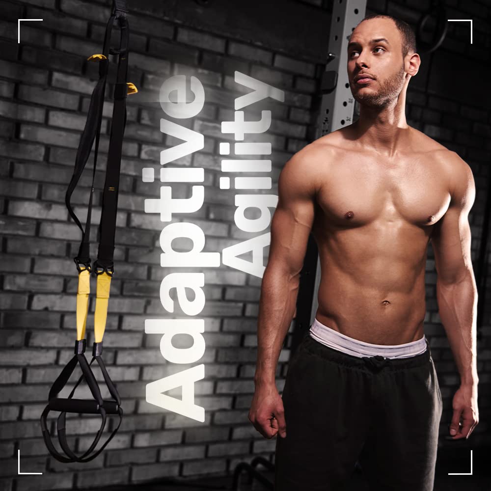 THYSOL Suspension Trainer Pro Xtreme Straps | Home Gym Sling Trainer Set