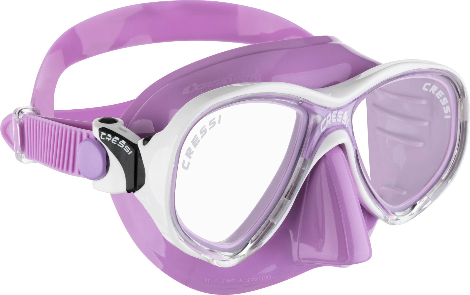Cressi Marea Jr Snorkeling Set – Kids Mask and Snorkel – Lilac/White