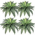 LOMOHOO Large Artificial Boston Ferns - 4 Pack UV Resistant Faux Plants