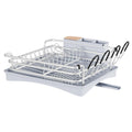 BRIAN & DANY Aluminum Dish Drying Rack | Rustproof Drainer with 360° Spout