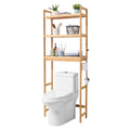 VEVOR 3-Tier Over the Toilet Storage – Adjustable Bamboo Bathroom Organizer