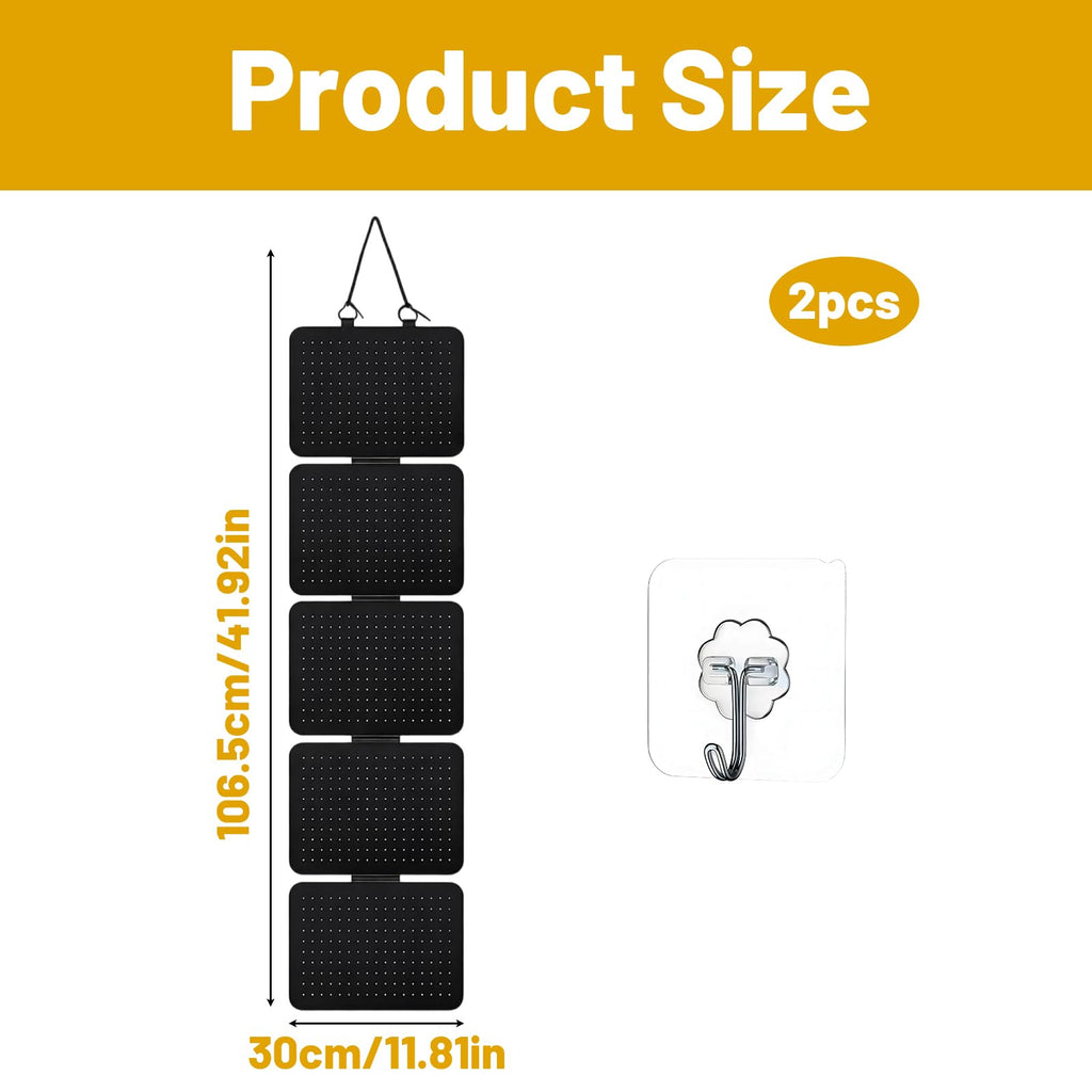 30x106cm Felt Jewelry Storage Board, Wall Mounted Pin Badge Display - image 2