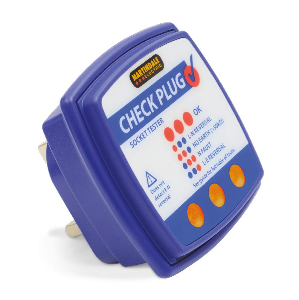 Martindale CP501 Classic Check Plug | 240V Socket Tester - Blue