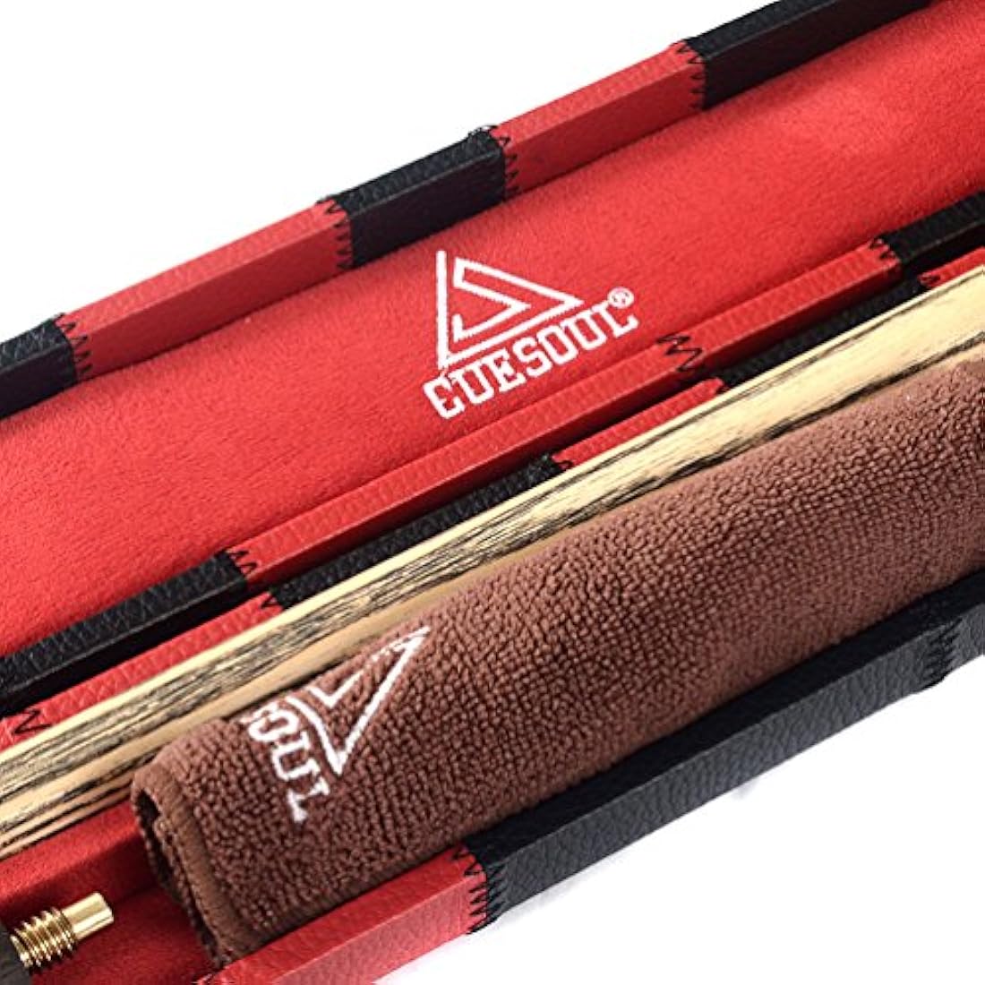 CUESOUL 57" 3/4 Snooker Cue Set | Rosewood Butt & Ash Shaft with Case