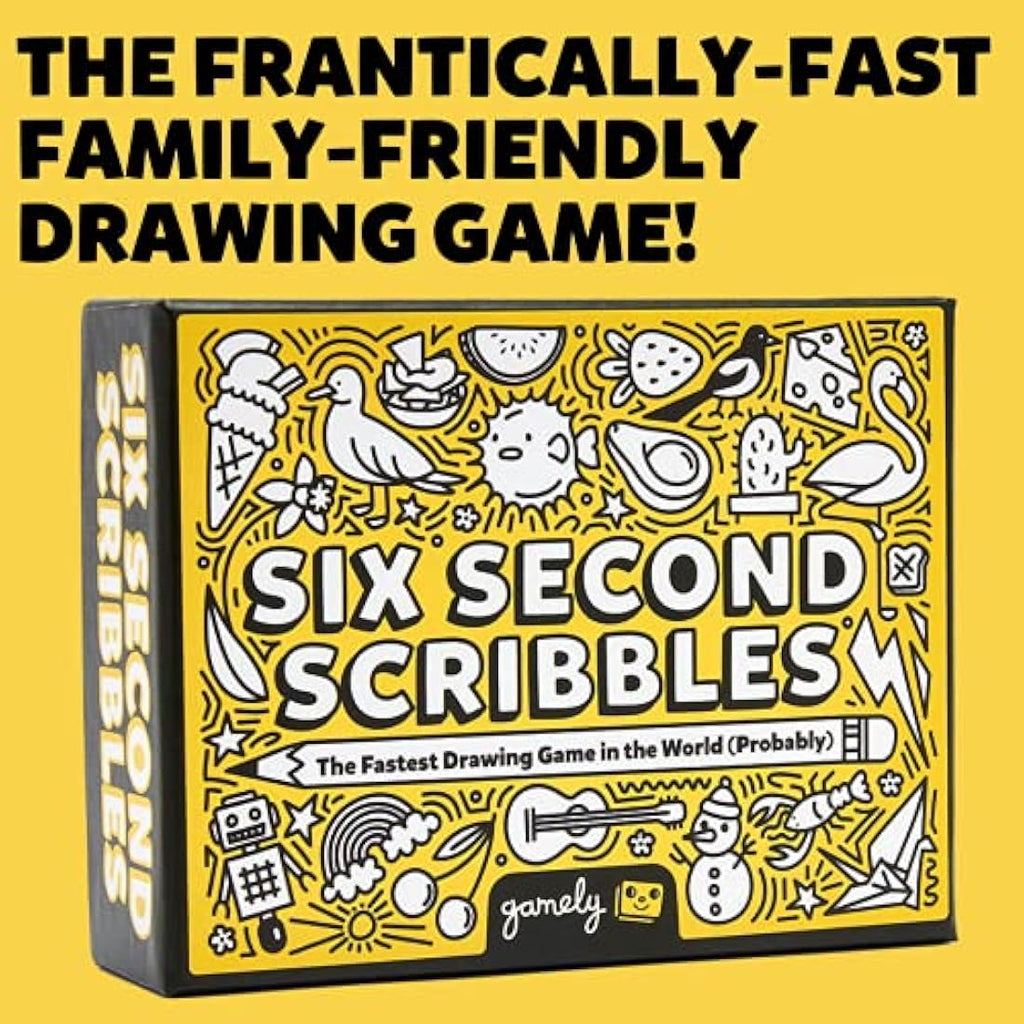 Six Second Scribbles – Fast Drawing Party Game for Families & Adults
