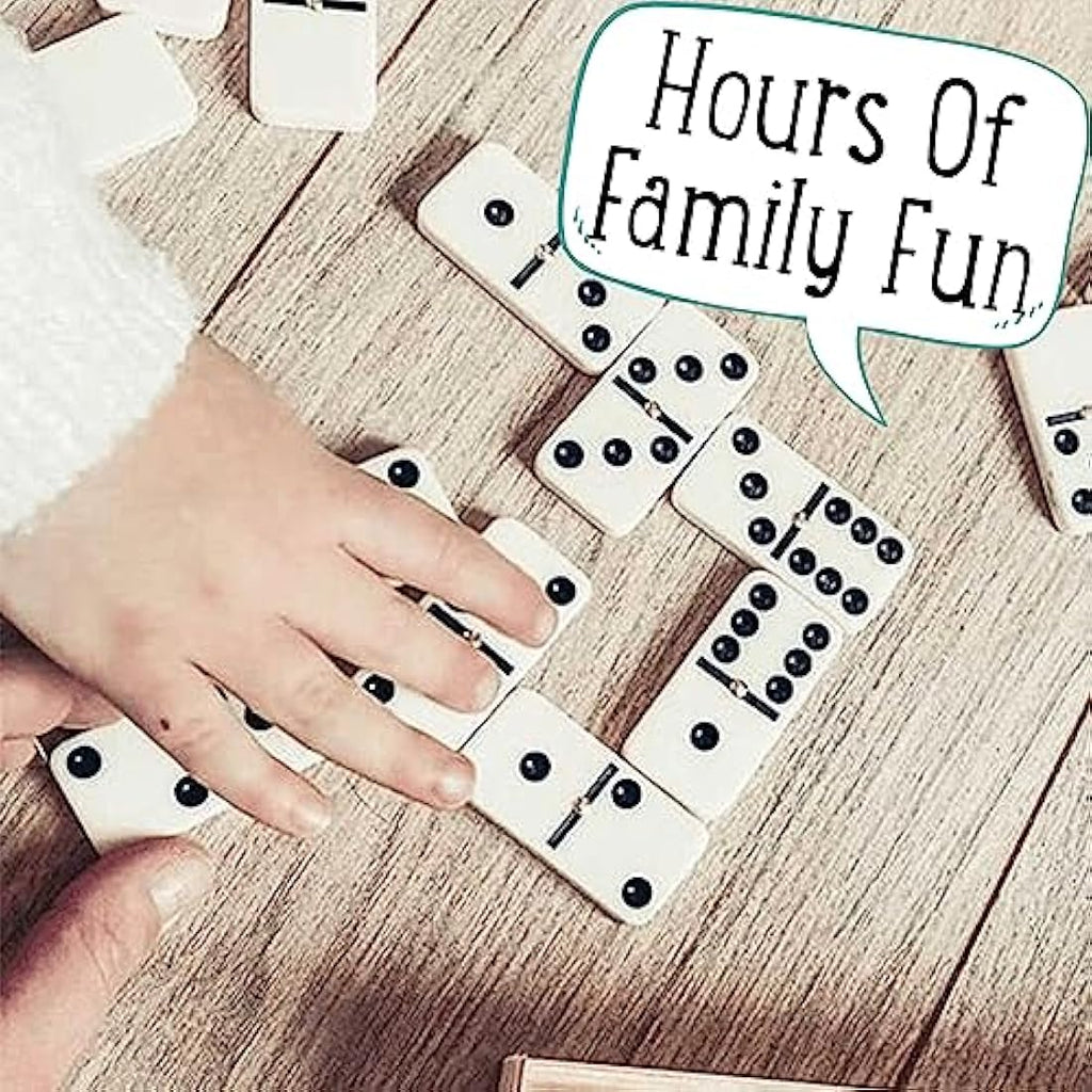 Jaques of London Double 6 Dominoes Set – Traditional Game in Tin Box