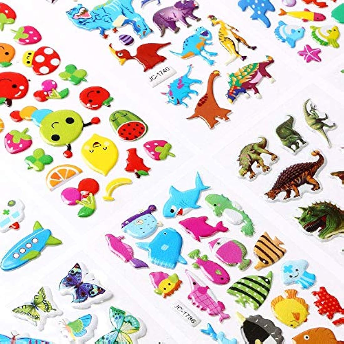 Vicloon 3D Puffy Stickers for Kids – 22 Sheets of 550+ Reward Stickers