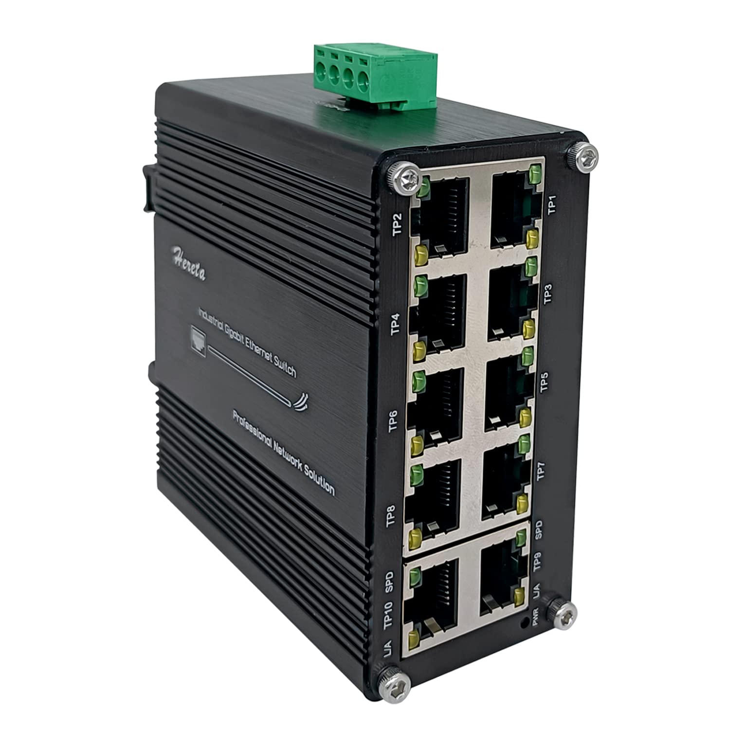 Jolof Store 10-Port Industrial Gigabit Ethernet Switch | Compact Mini