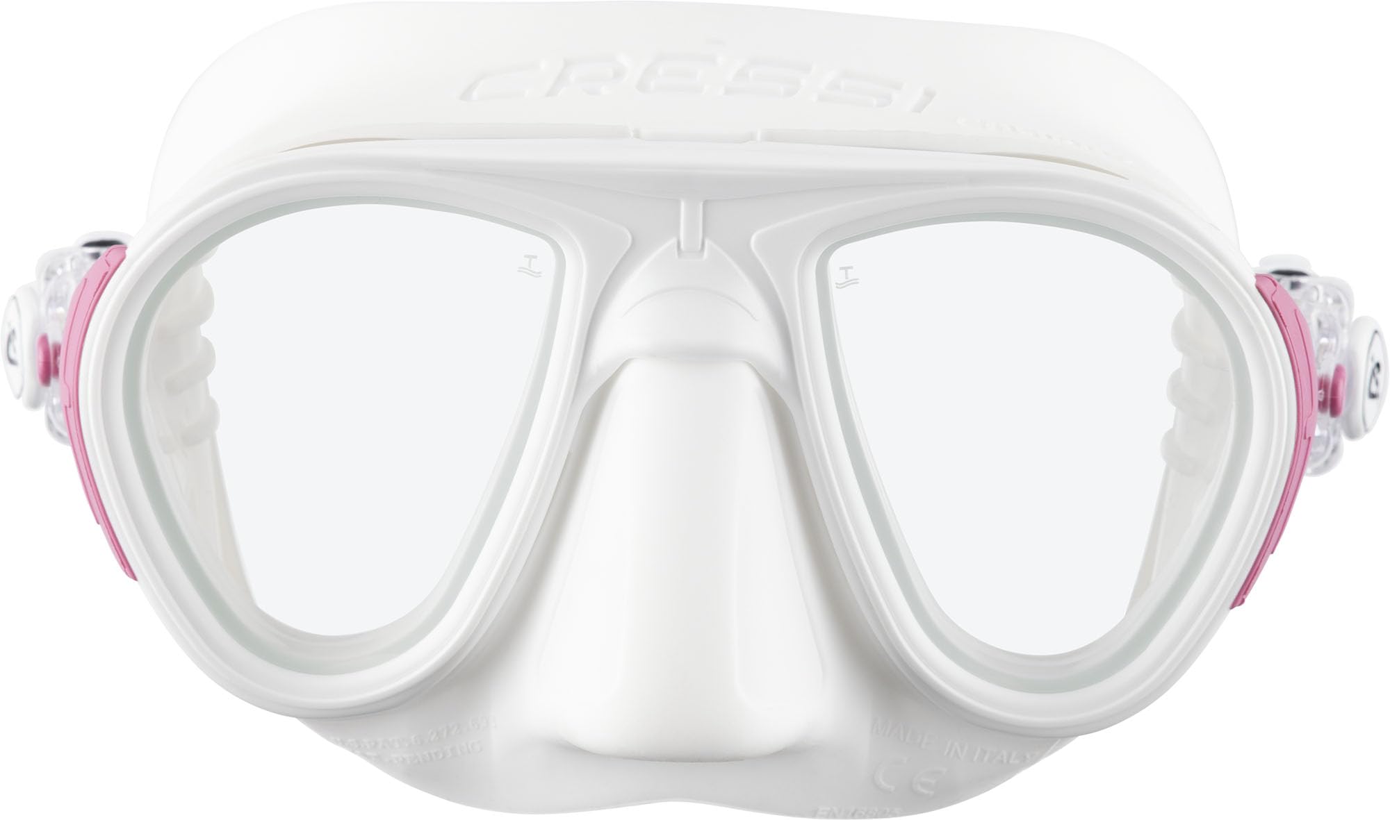 Cressi Calibro Diving Mask – Low Volume Anti-Fog Freediving Mask, White