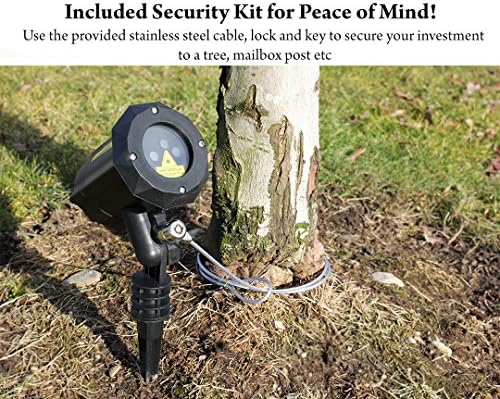 Poeland RGB Star Projector – Moving Firefly Garden Lights with Remote