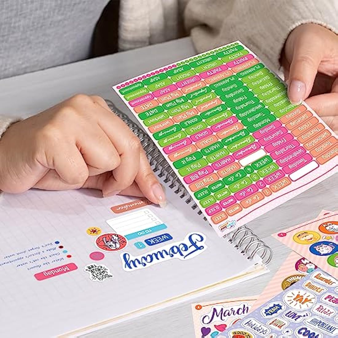 Planner Sticker Set - 2500+ Pcs Journaling & Calendar Sheets
