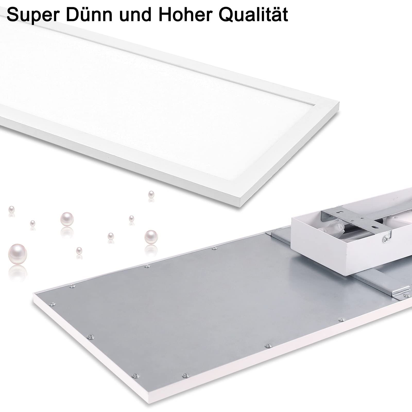 Aimosen LED Ceiling Light Panel – 100x25cm Dimmable Rectangular Lamp