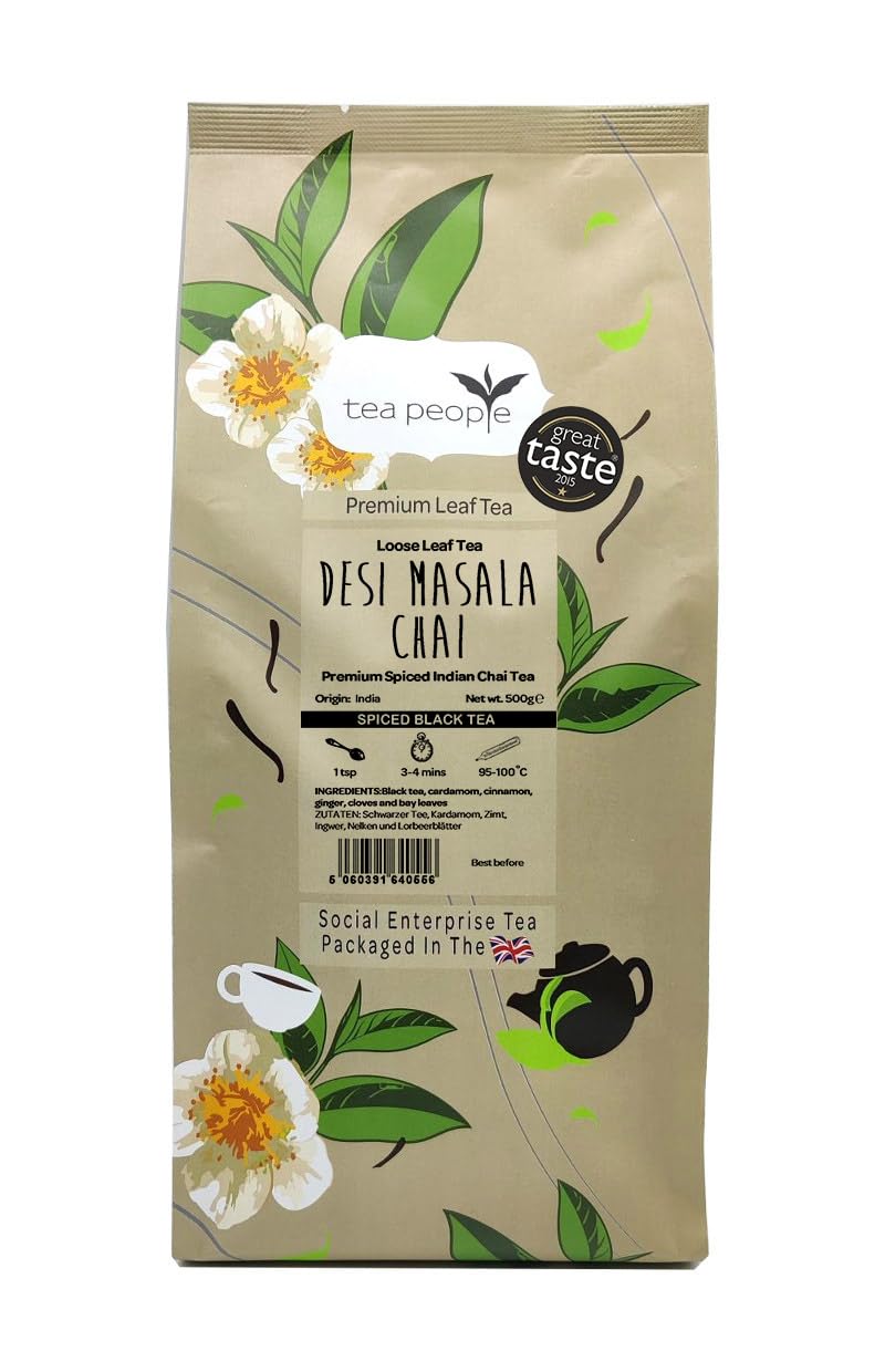 Tea People Desi Masala Chai – Spiced Assam Black Loose Tea - 500g