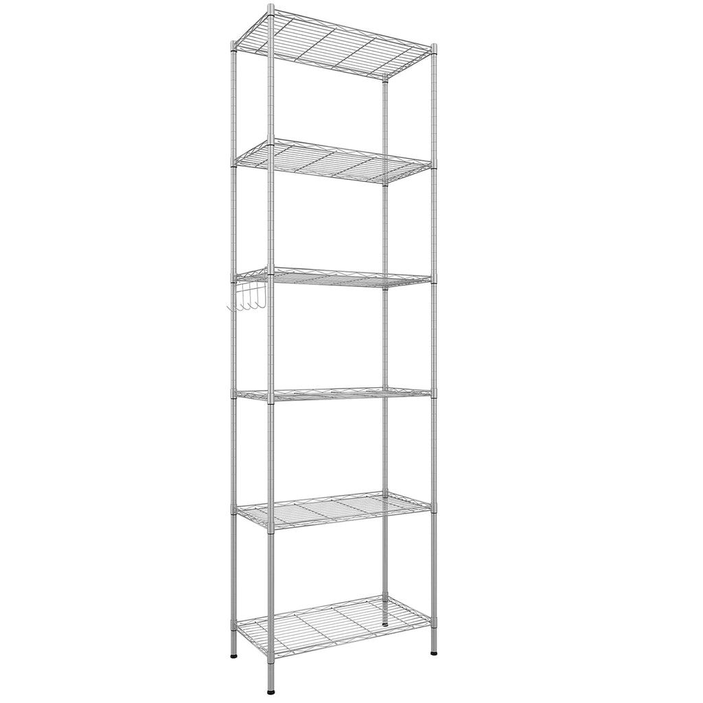 6-Tier Wire Shelving Unit | Heavy Duty Metal Storage Rack