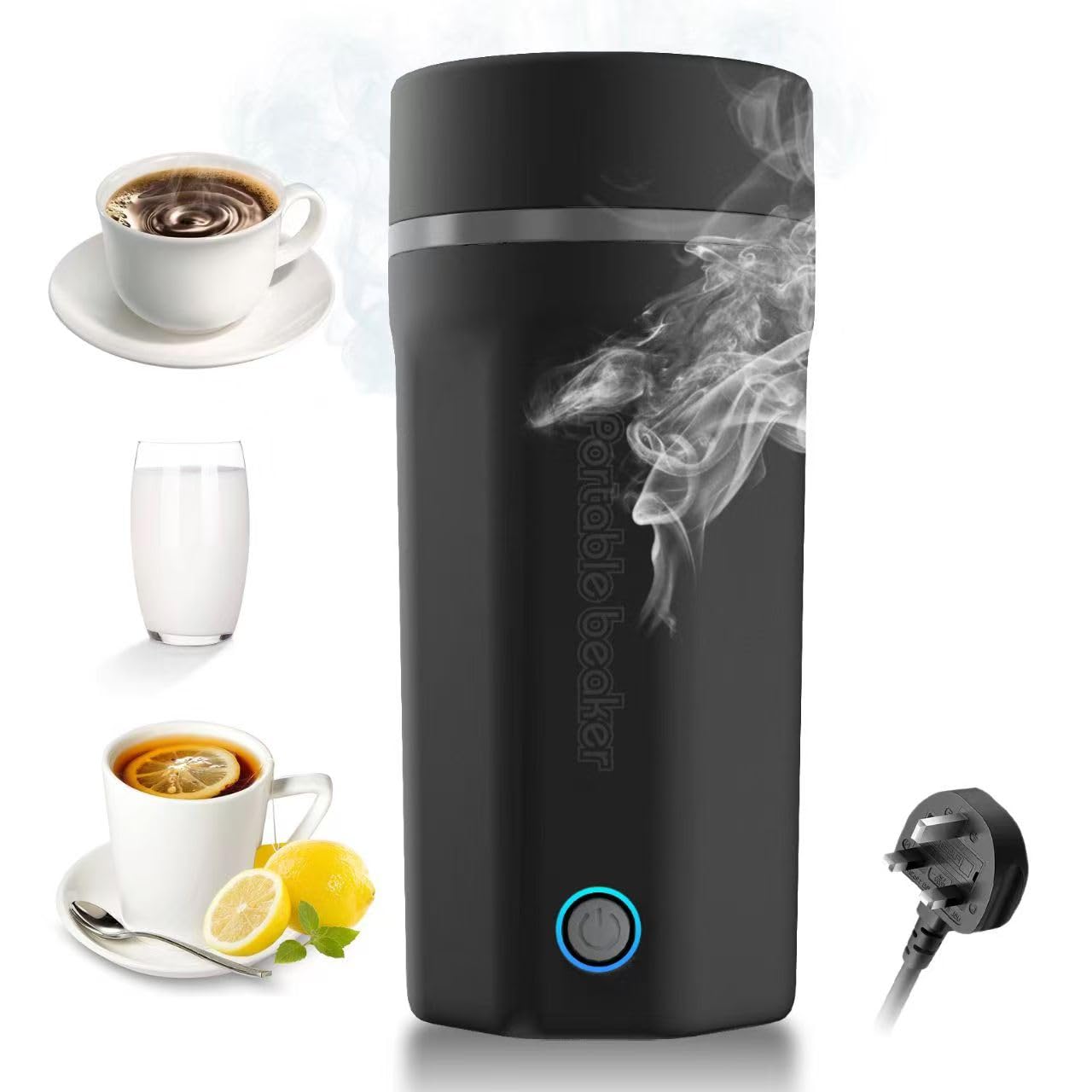Emooncn 500ML Portable Travel Kettle | Fast Boil Stainless Steel Mini