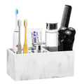 Luxspire Marble Toothbrush Holder | 5-Slot Resin Bathroom Organizer
