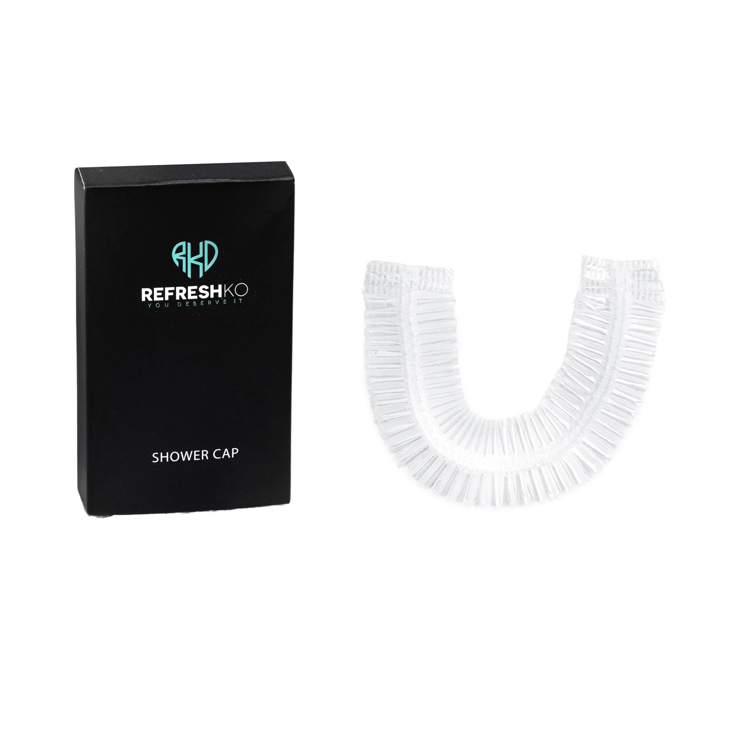 REFRESHKA Disposable Shower Caps | Bulk Individually Wrapped Waterproof Caps