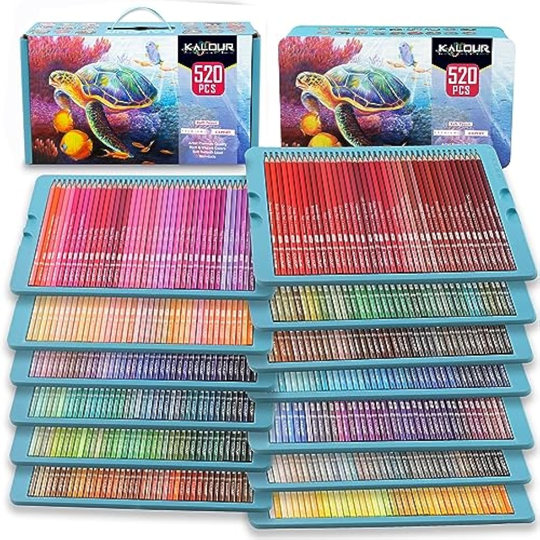 Kalour 520 Colouring Pencils Set | Soft Core Art Drawing Pencils